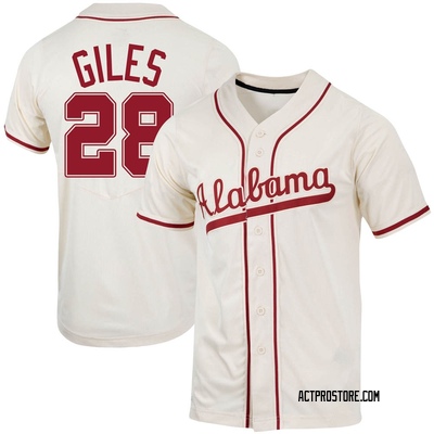 Men's Nike Alabama Crimson Tide 28 Eli Giles Authentic Cream