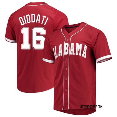 Alabama Crimson Tide Baseball Jersey Owen Diodati NCAA College Alumni Red #16